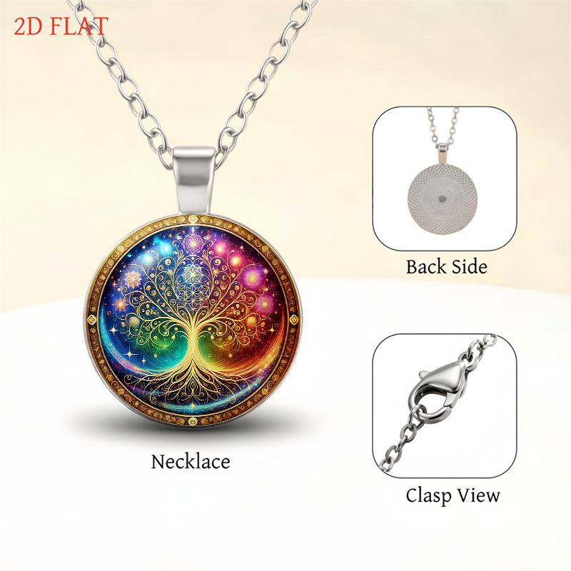 5pc Tree of Life Women's Jewelry Set with Brooch